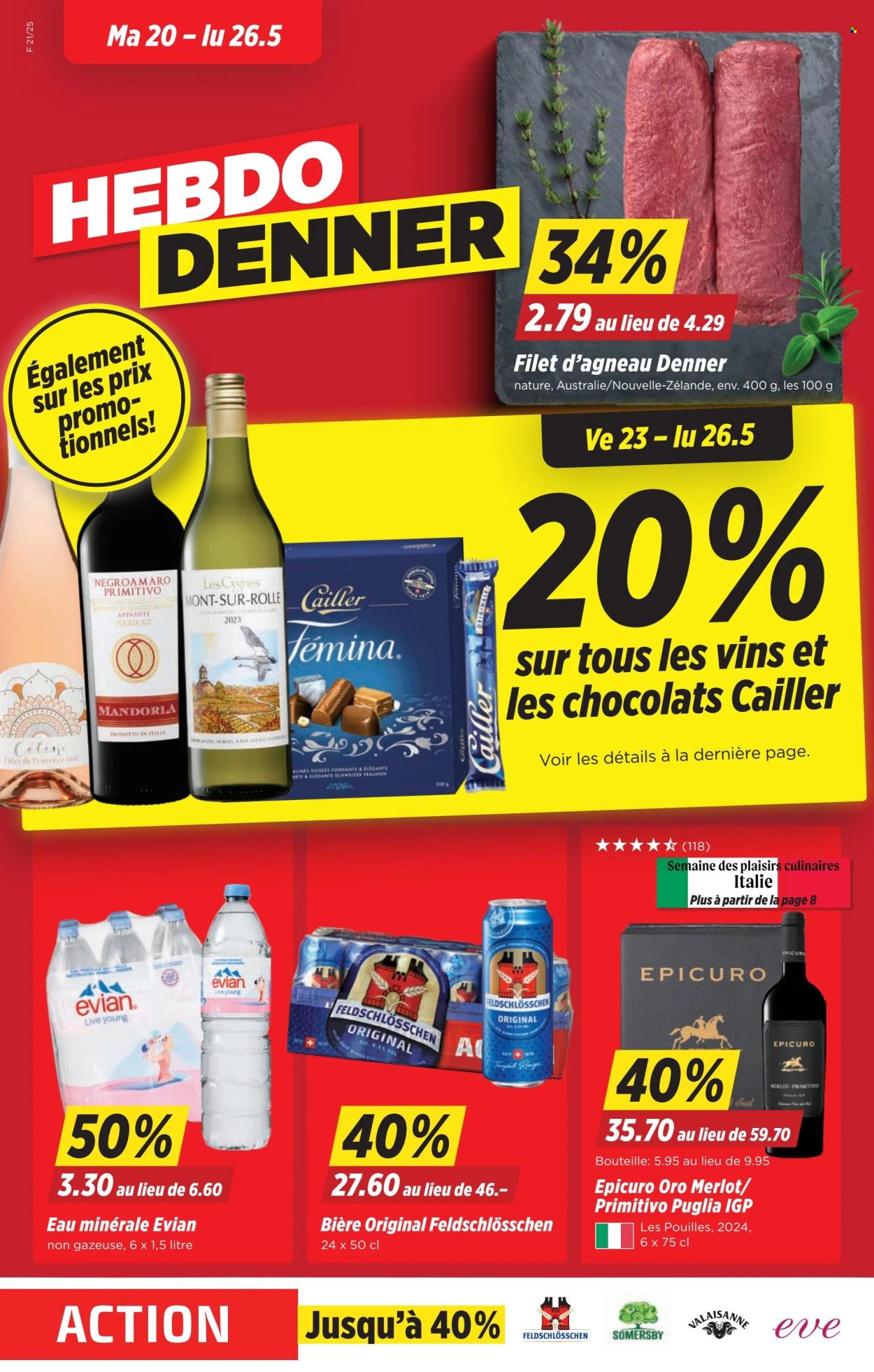 Volantino Denner - 20.5.2025 - 26.5.2025. Pagina 1.
