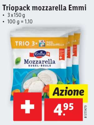 Triopack mozzarella Emmi