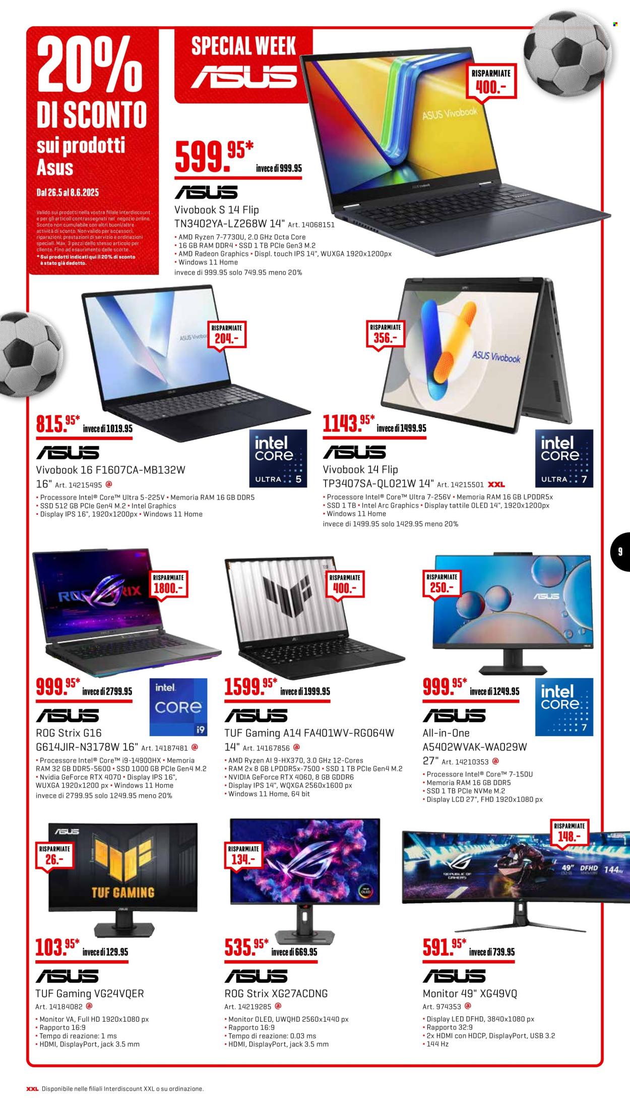 Volantino Interdiscount - 26.5.2025 - 8.6.2025. Pagina 9.