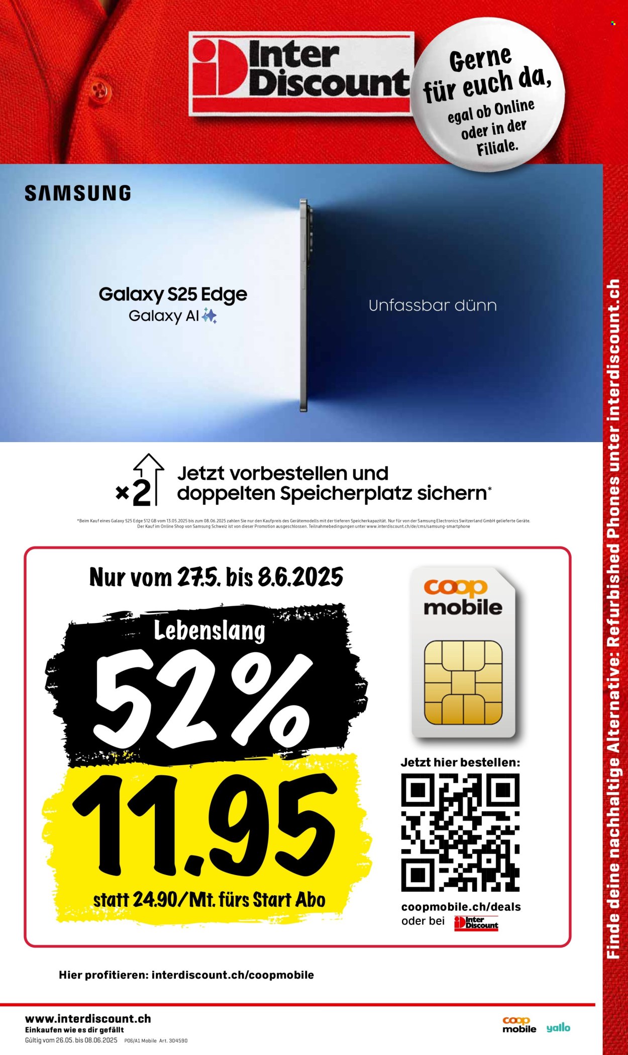 Volantino Interdiscount - 26.5.2025 - 8.6.2025. Pagina 1.