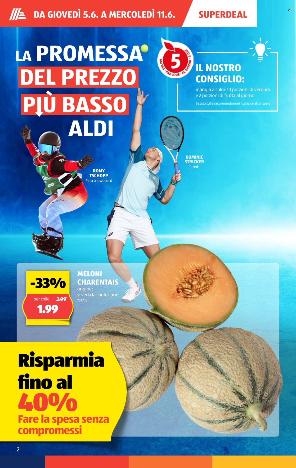Volantino Aldi - 5.6.2025 - 11.6.2025. Pagina 2.