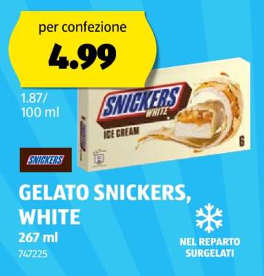 GELATO SNICKERS, WHITE
