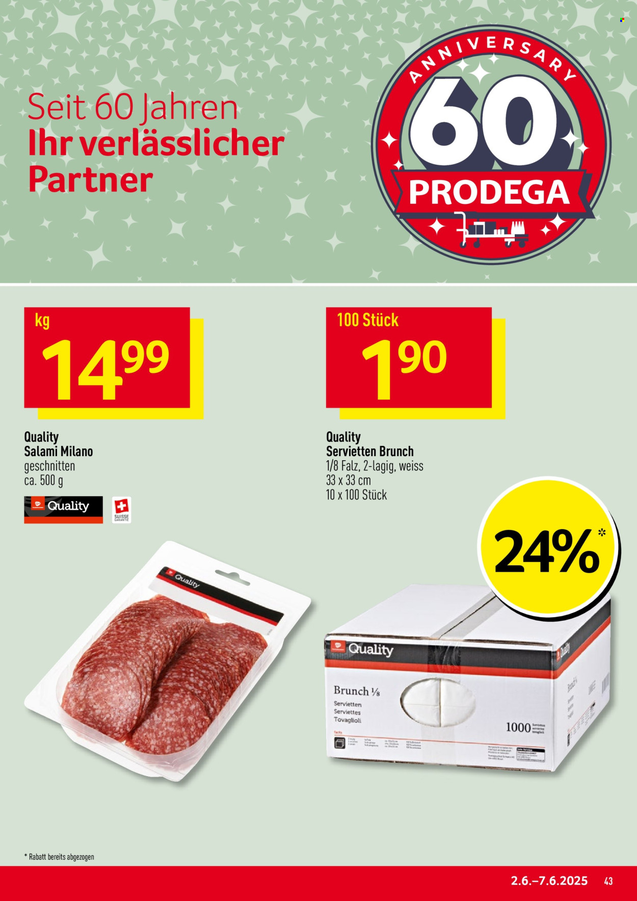Volantino Prodega - 2.6.2025 - 7.6.2025. Pagina 43.
