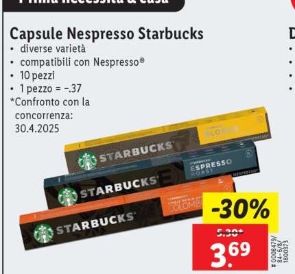 Capsule Nespresso Starbucks