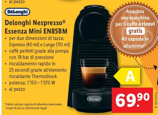 Delonghi Nespresso® Essenza Mini EN85BM
