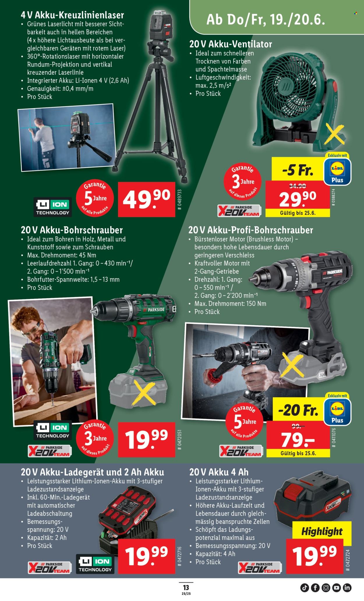Volantino Lidl - 19.6.2025 - 25.6.2025. Pagina 13. Pagina 13