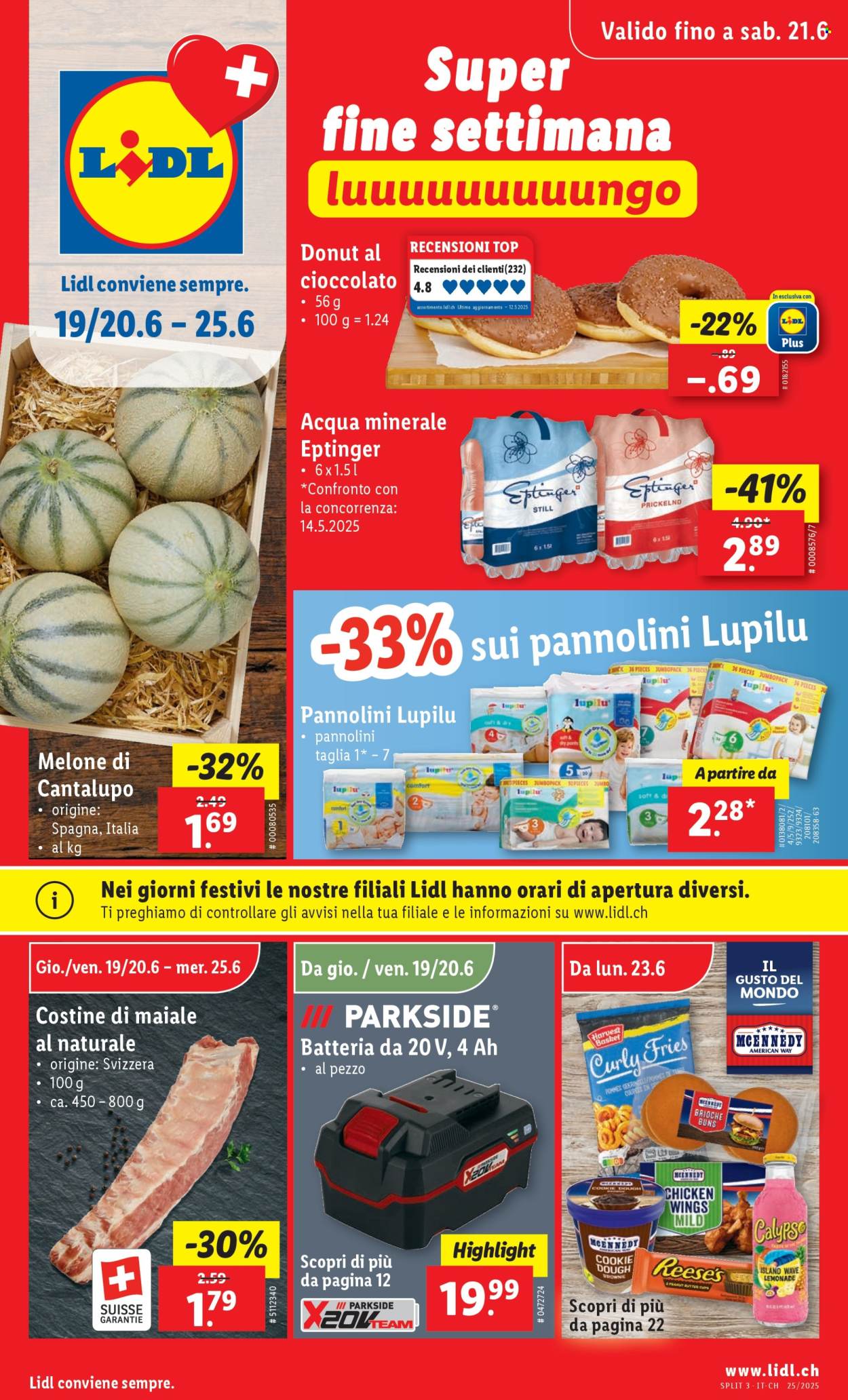 Volantino Lidl - 19.6.2025 - 25.6.2025. Pagina 1. Pagina 1