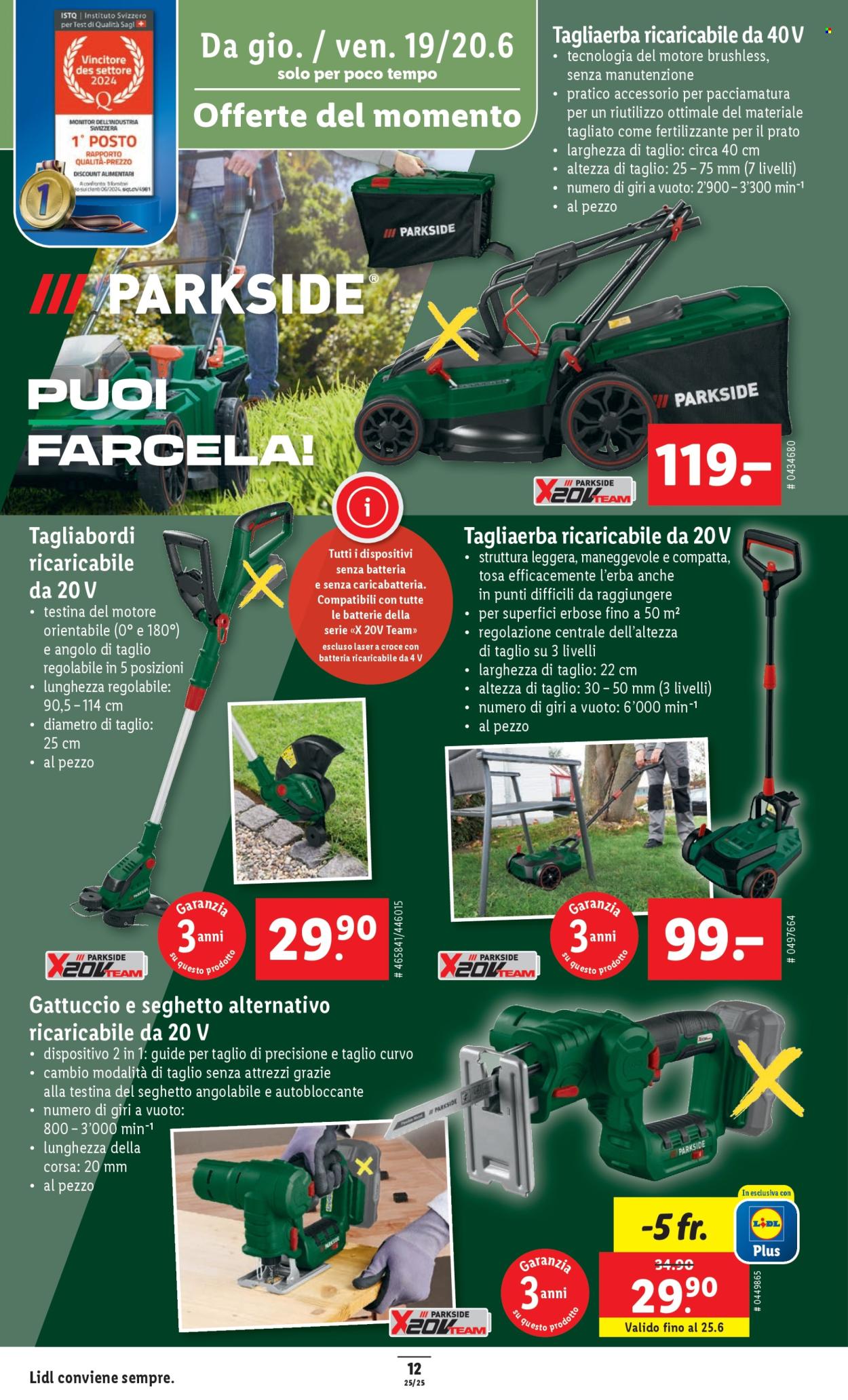Volantino Lidl - 19.6.2025 - 25.6.2025. Pagina 12. Pagina 12