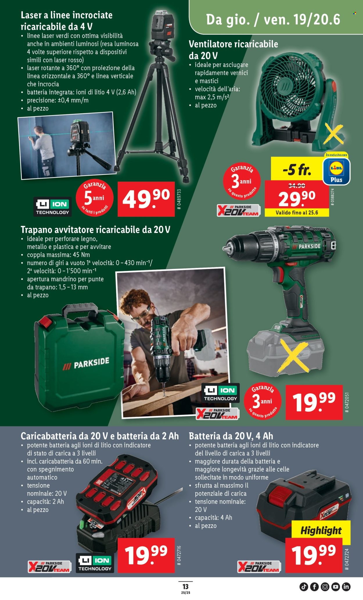 Volantino Lidl - 19.6.2025 - 25.6.2025. Pagina 13. Pagina 13