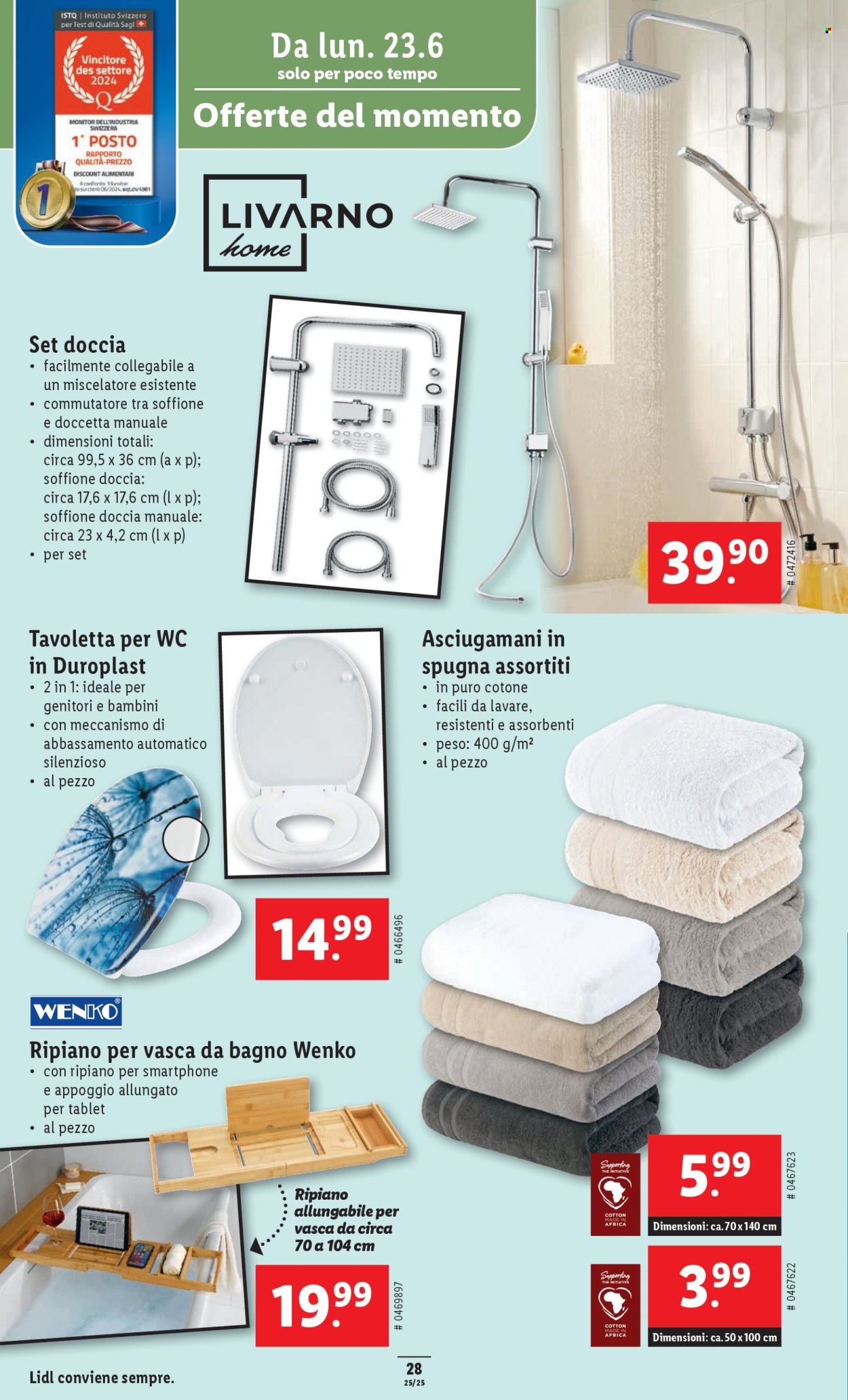 Volantino Lidl - 19.6.2025 - 25.6.2025. Pagina 28. Pagina 28