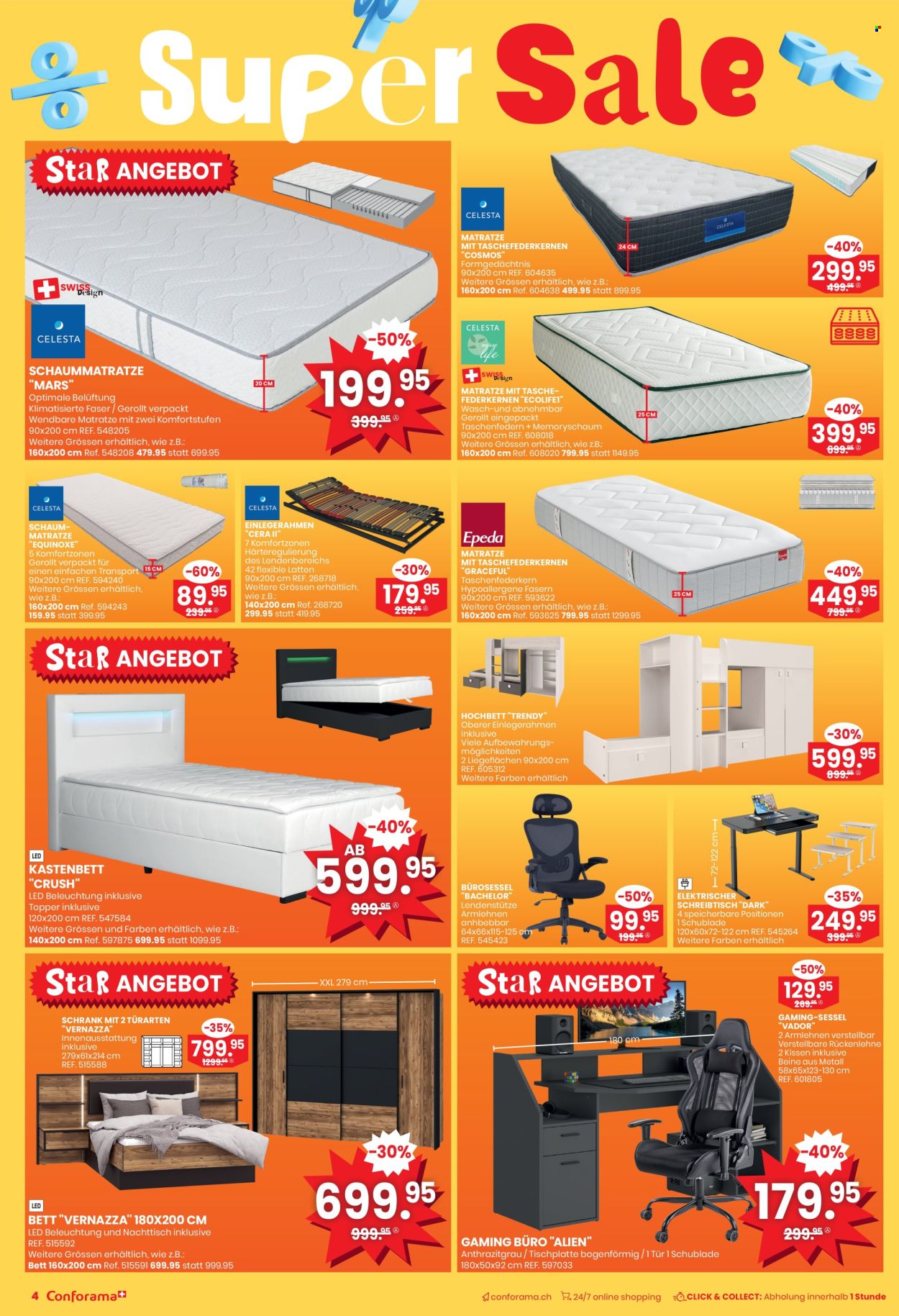 Volantino Conforama - 18.6.2025 - 1.7.2025. Pagina 4. Pagina 4