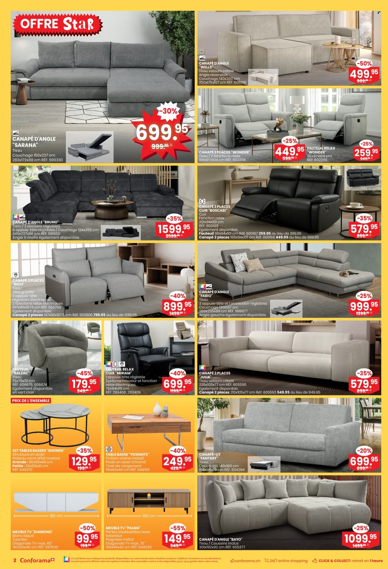 Volantino Conforama - 18.6.2025 - 1.7.2025. Pagina 2. Pagina 2