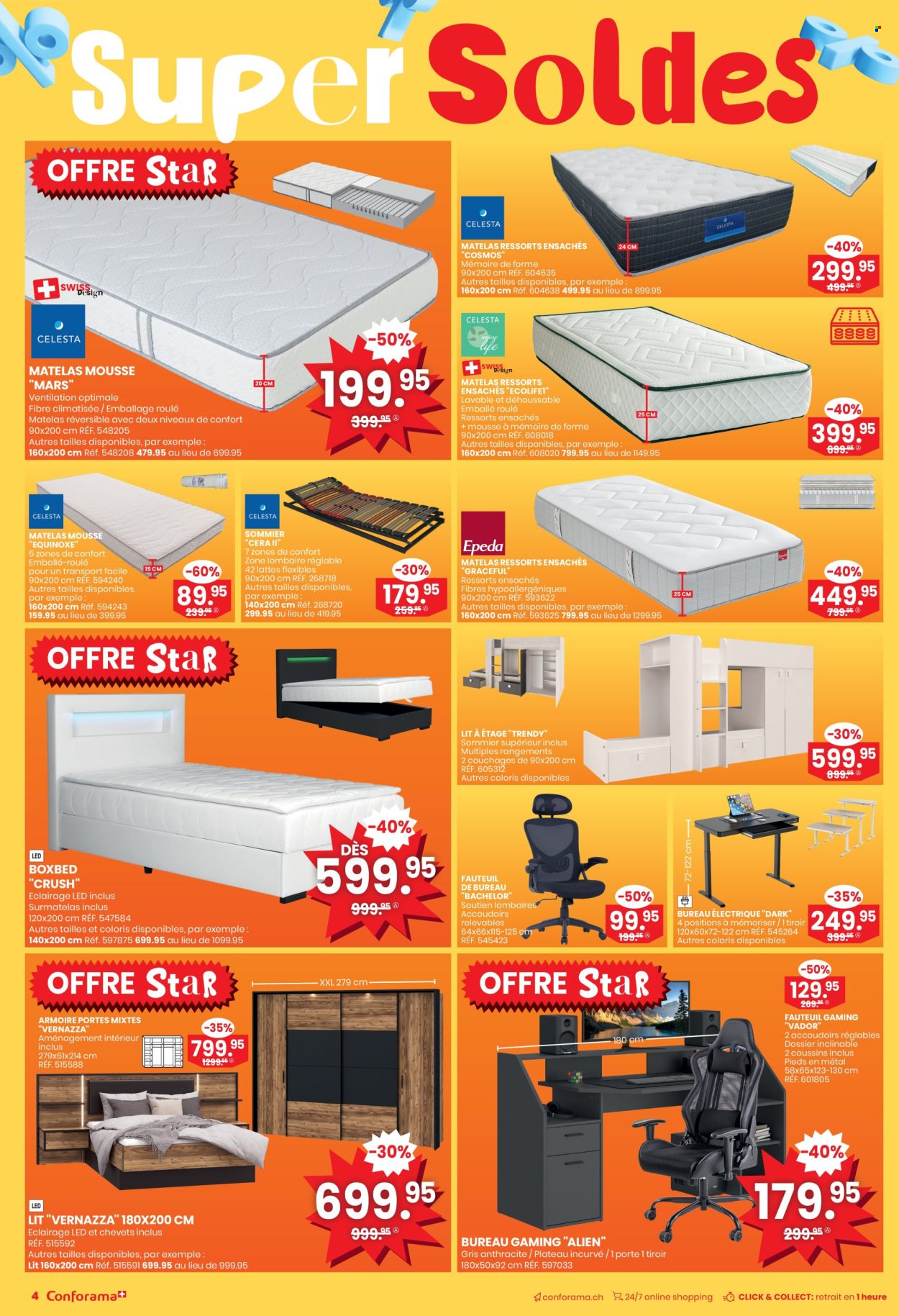 Volantino Conforama - 18.6.2025 - 1.7.2025. Pagina 4. Pagina 4