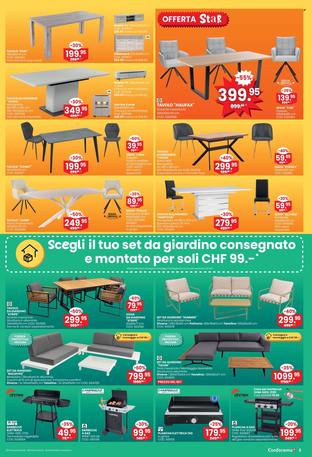 Volantino Conforama - 18.6.2025 - 1.7.2025. Pagina 3. Pagina 3