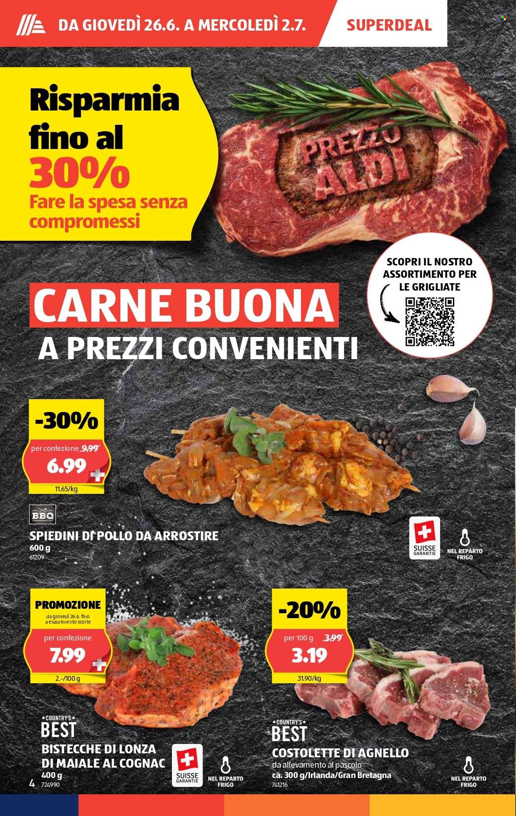 Volantino Aldi - 26.6.2025 - 2.7.2025. Pagina 4. Pagina 4