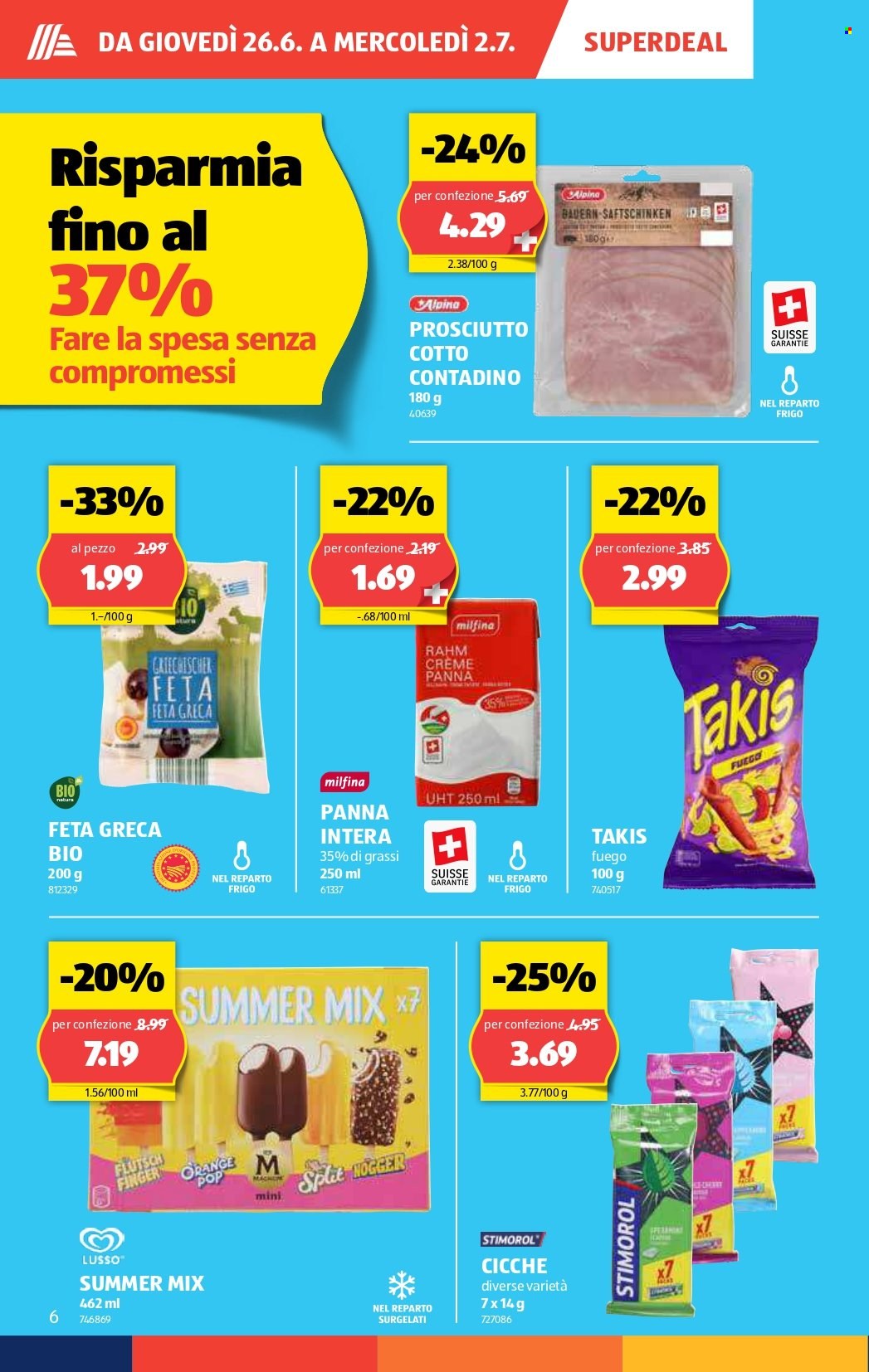 Volantino Aldi - 26.6.2025 - 2.7.2025. Pagina 6. Pagina 6