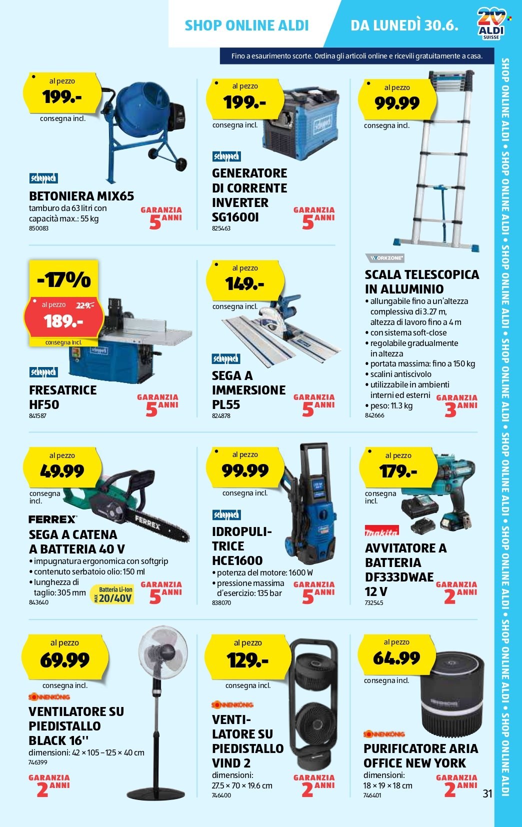 Volantino Aldi - 26.6.2025 - 2.7.2025. Pagina 31. Pagina 31