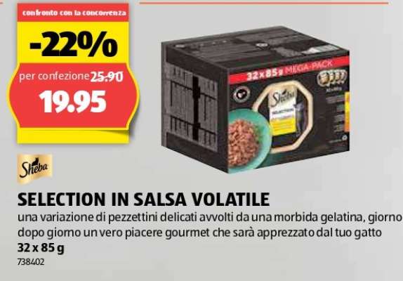 Sheba SELECTION IN SALSA VOLATILE