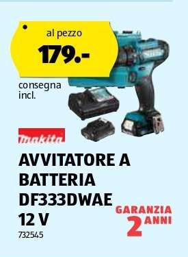 Makita AVVITATORE A BATTERIA DF333DWAE 12 V