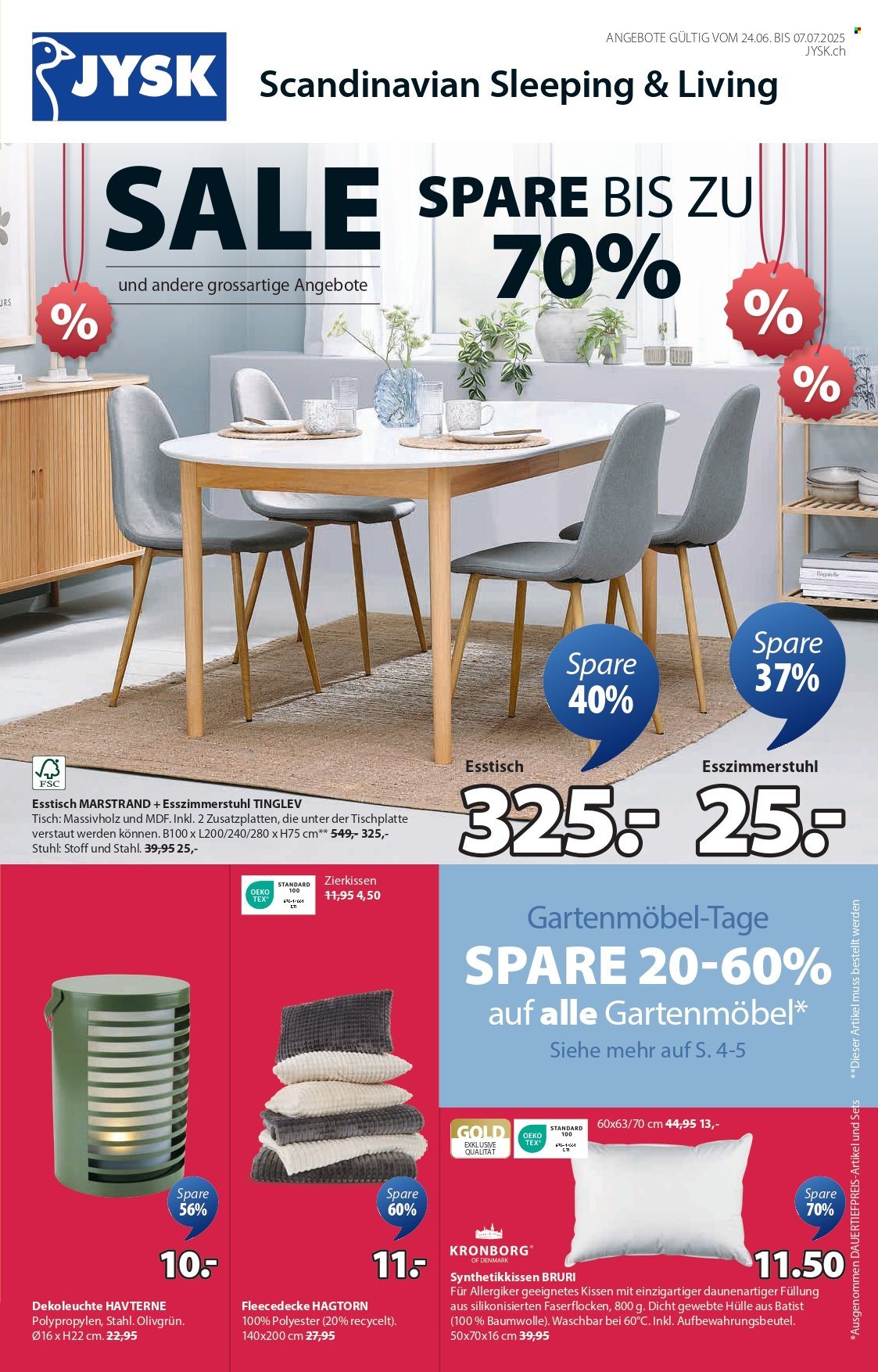 Volantino JYSK - 24.6.2025 - 7.7.2025. Pagina 1. Pagina 1