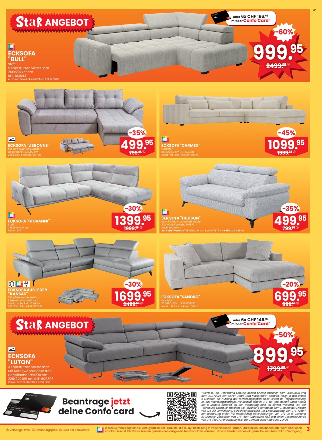 Volantino Conforama - 25.6.2025 - 8.7.2025. Pagina 3. Pagina 3