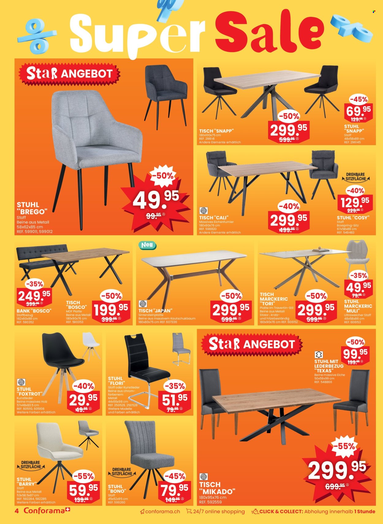 Volantino Conforama - 25.6.2025 - 8.7.2025. Pagina 4. Pagina 4