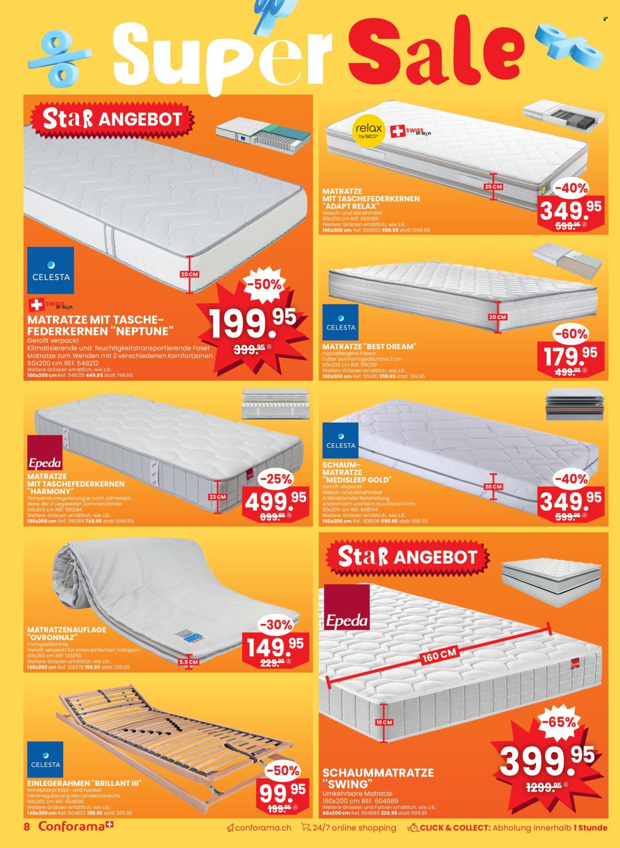 Volantino Conforama - 25.6.2025 - 8.7.2025. Pagina 8. Pagina 8