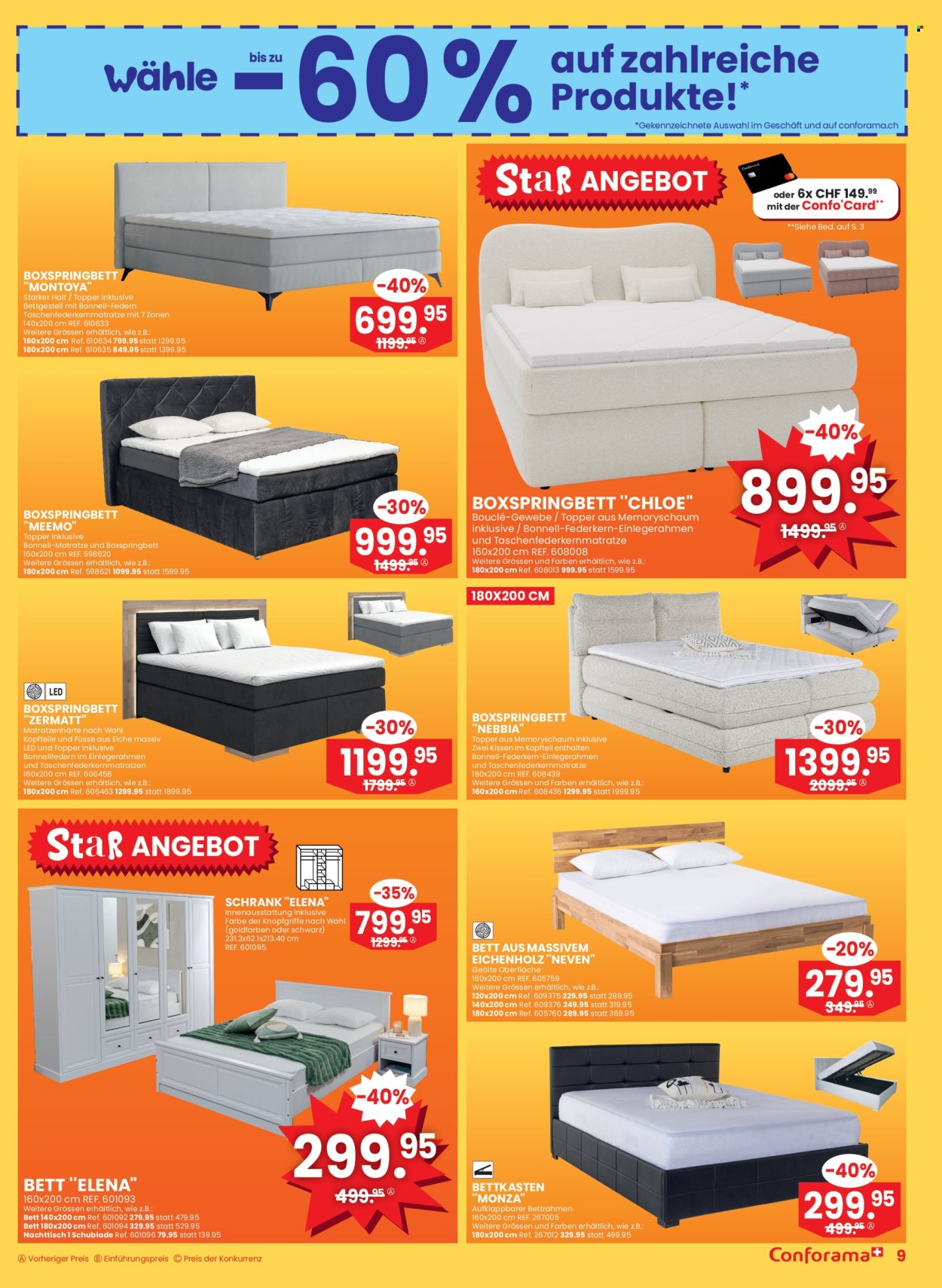 Volantino Conforama - 25.6.2025 - 8.7.2025. Pagina 9. Pagina 9