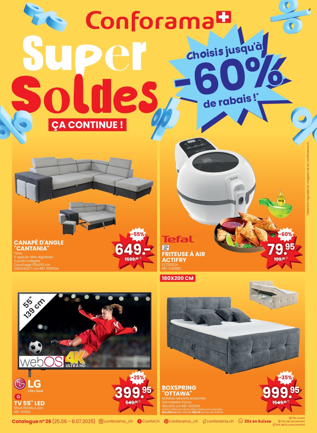 Volantino Conforama - 25.6.2025 - 8.7.2025. Pagina 1. Pagina 1