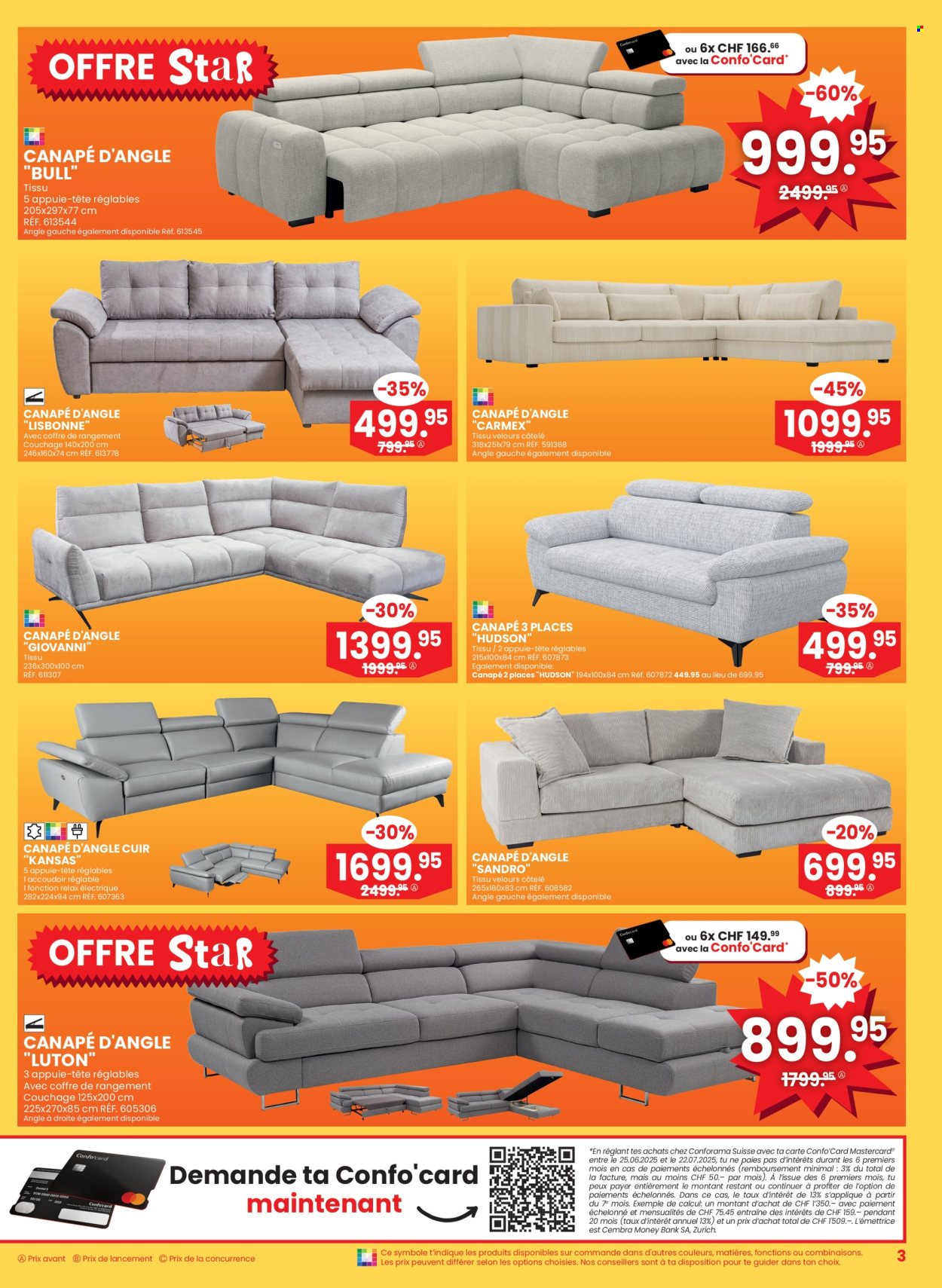 Volantino Conforama - 25.6.2025 - 8.7.2025. Pagina 3. Pagina 3