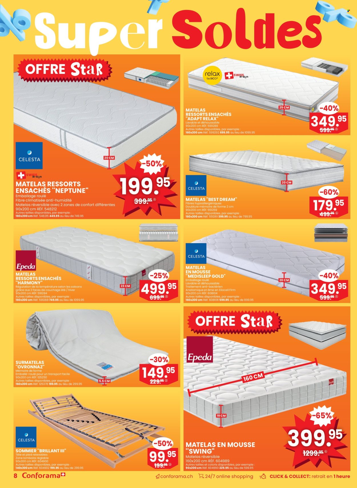 Volantino Conforama - 25.6.2025 - 8.7.2025. Pagina 8. Pagina 8