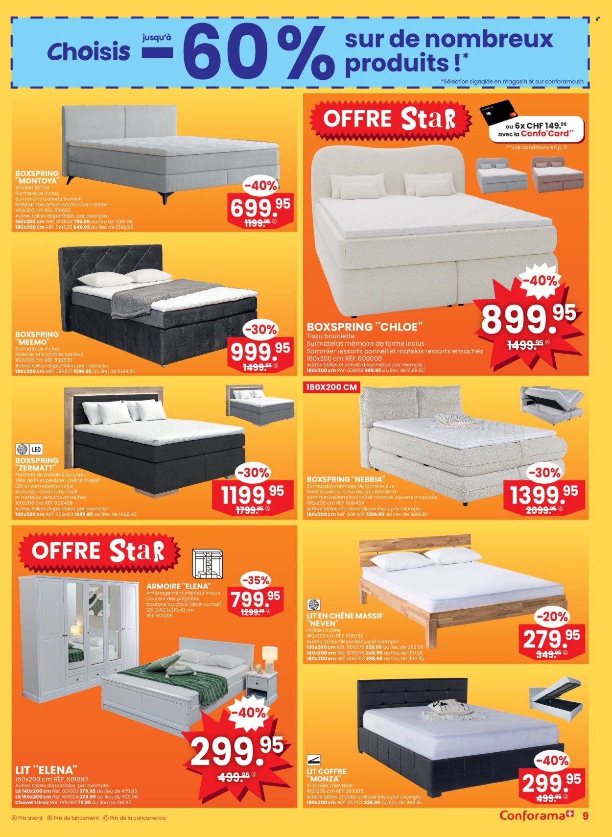 Volantino Conforama - 25.6.2025 - 8.7.2025. Pagina 9. Pagina 9