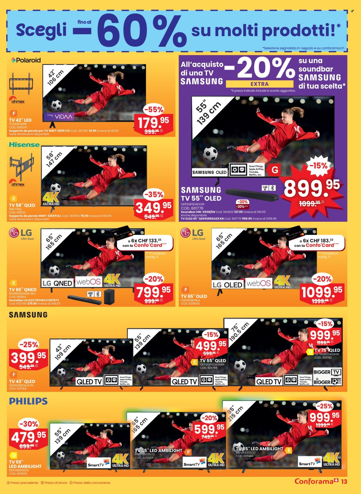 Volantino Conforama - 25.6.2025 - 8.7.2025. Pagina 13. Pagina 13