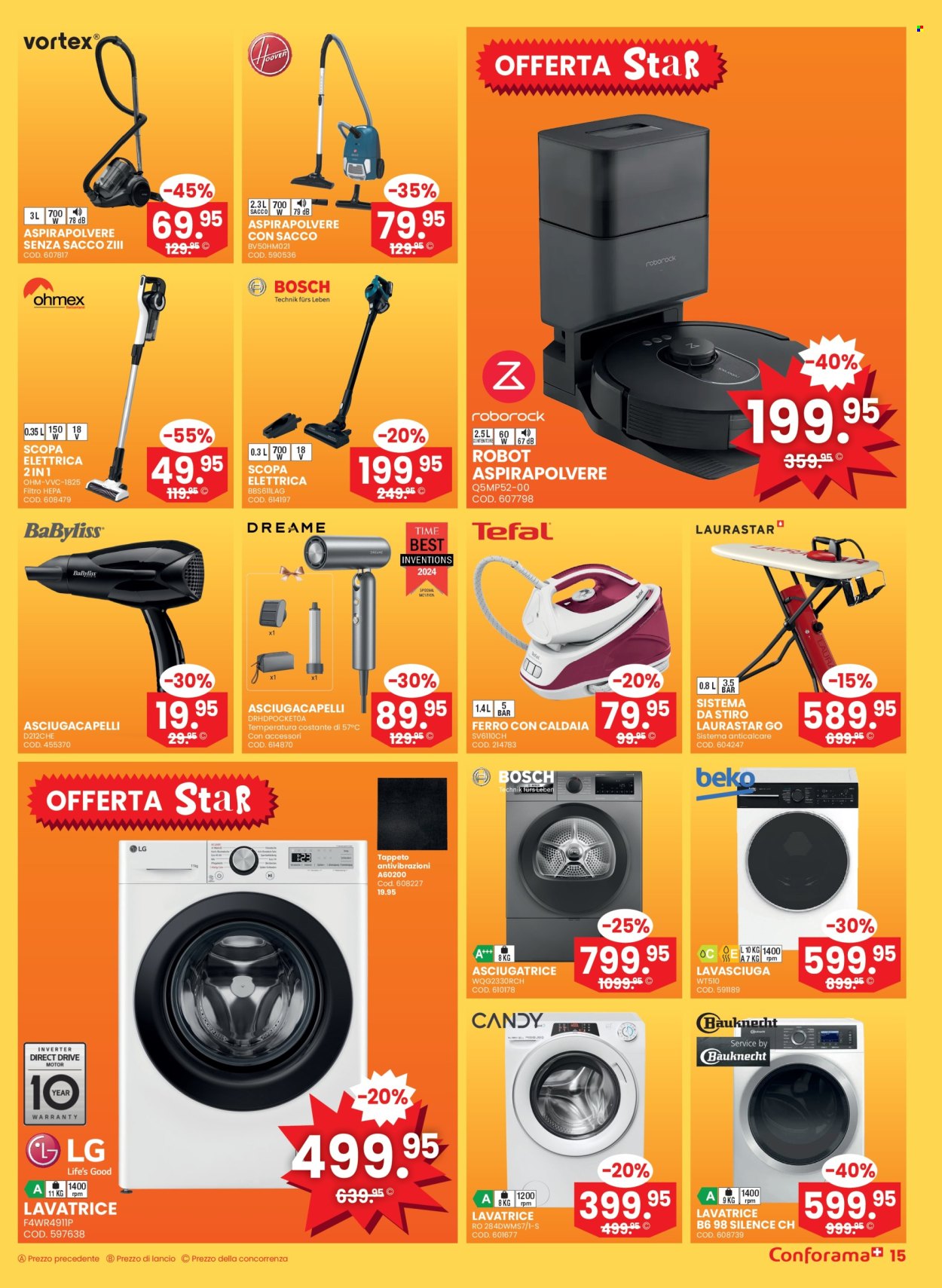 Volantino Conforama - 25.6.2025 - 8.7.2025. Pagina 15. Pagina 15