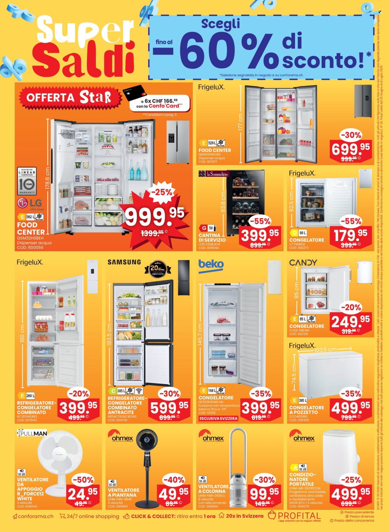Volantino Conforama - 25.6.2025 - 8.7.2025. Pagina 16. Pagina 16