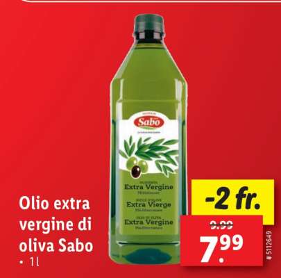 Olio extra vergine di oliva Sabo