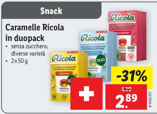 Caramelle Ricola in duopack