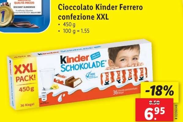 Cioccolato Kinder Ferrero confezione XXL