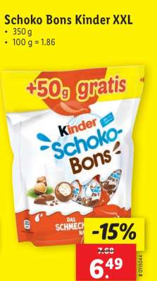 Schoko Bons Kinder XXL