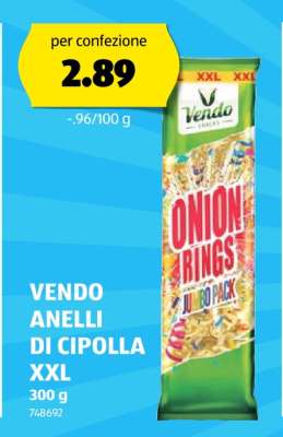 VENDO ANELLI DI CIPOLLA XXL