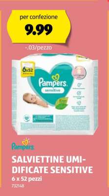 Pampers Salviettine Umidificate Sensitive