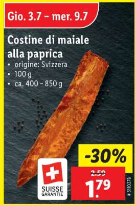Costine di maiale alla paprika