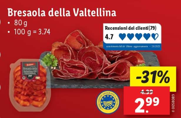 Bresaola della Valtellina