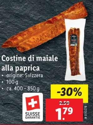 Costine di maiale alla paprika
