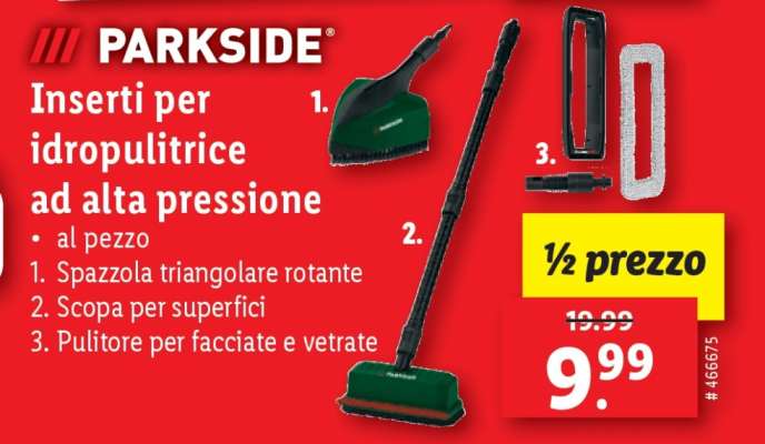 PARKSIDE Inserti per idropulitrice ad alta pressione