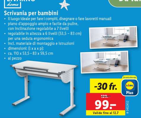 Scrivania per bambini