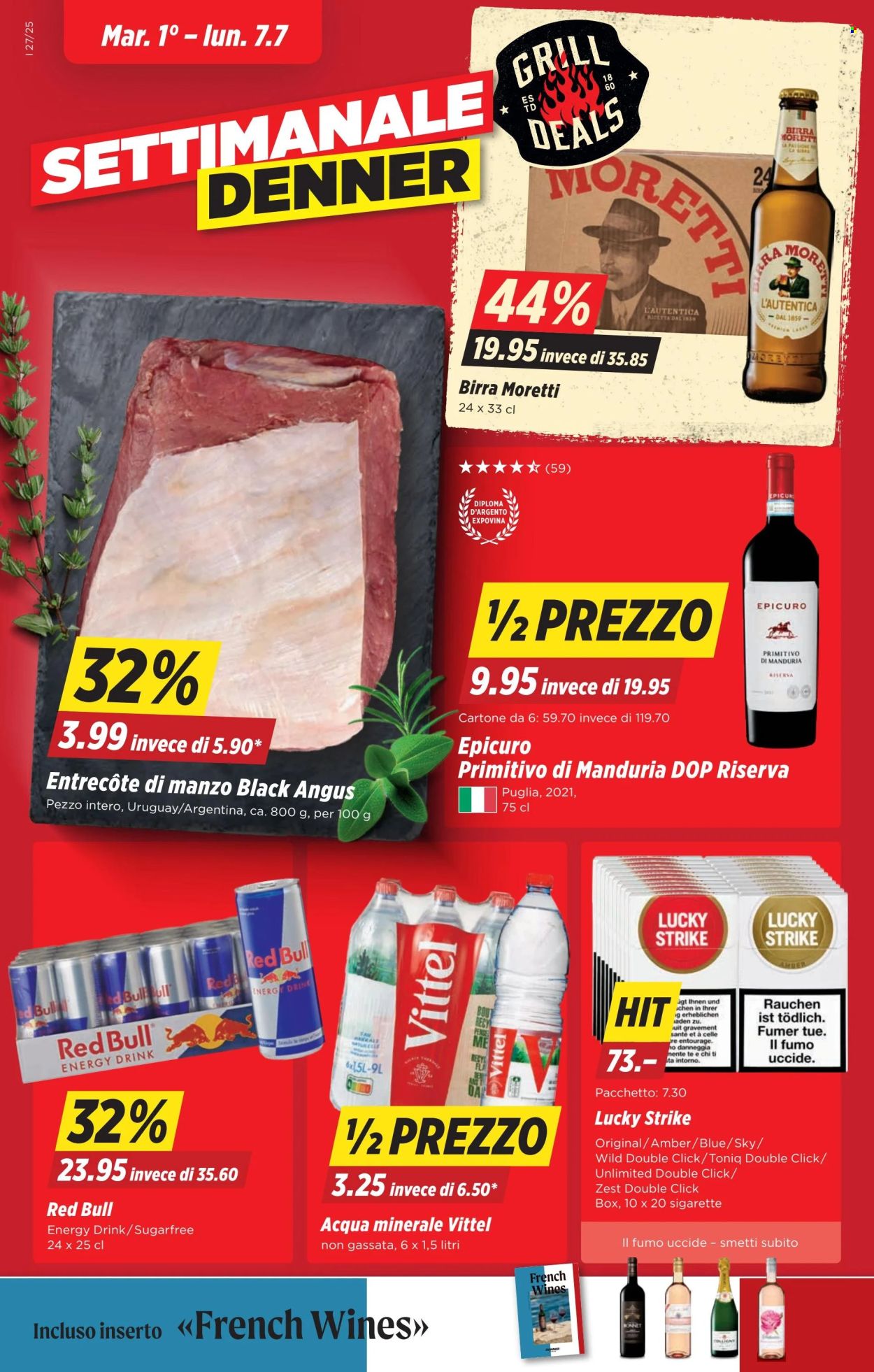 Volantino Denner - 1.7.2025 - 7.7.2025. Pagina 1. Pagina 1