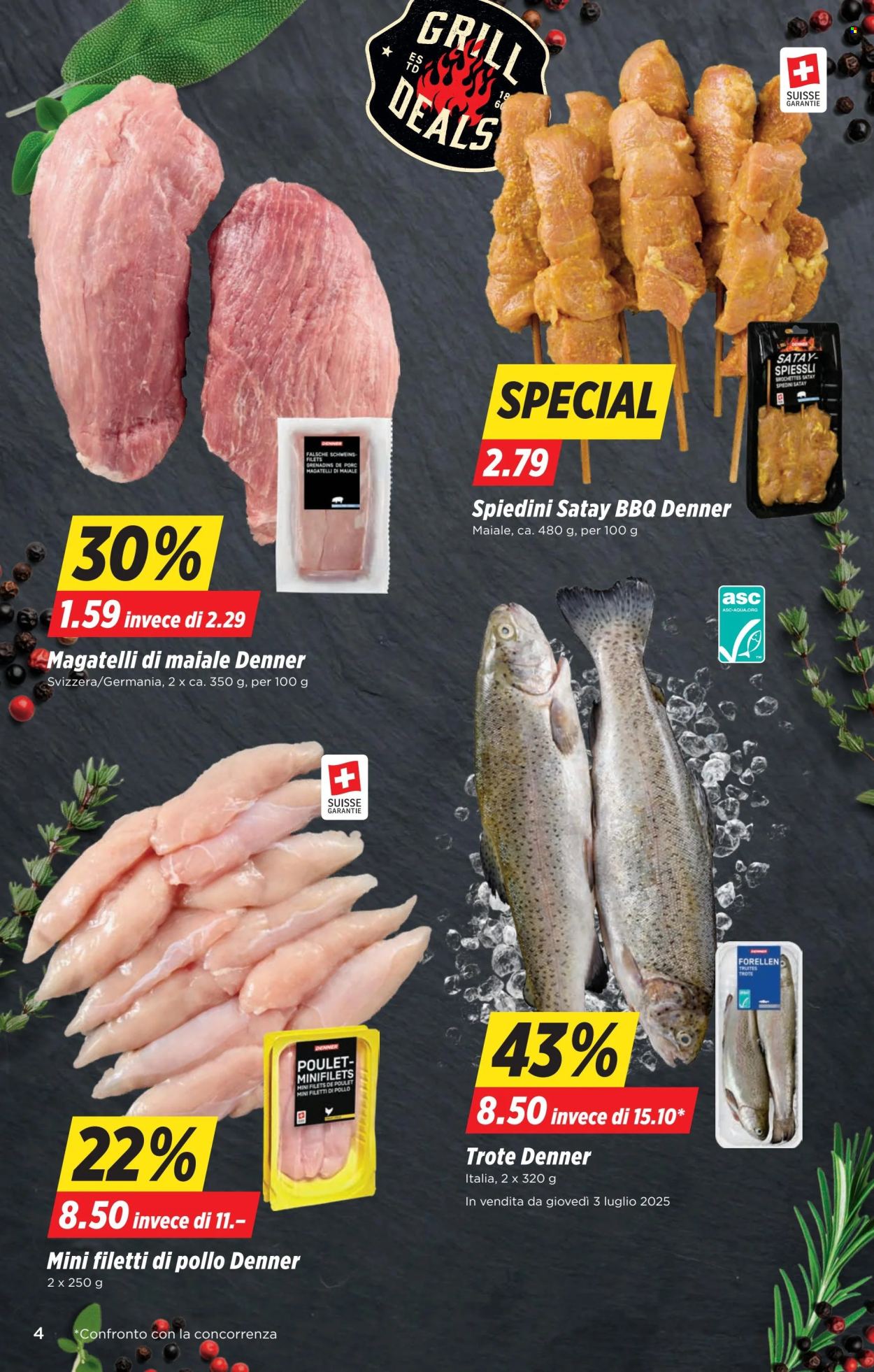 Volantino Denner - 1.7.2025 - 7.7.2025. Pagina 4. Pagina 4