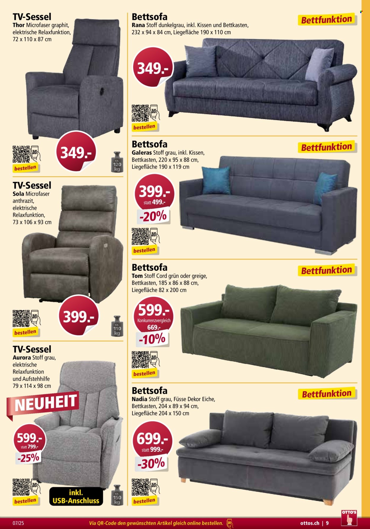 Volantino Otto's - 1.7.2025 - 31.8.2025. Pagina 9. Pagina 9
