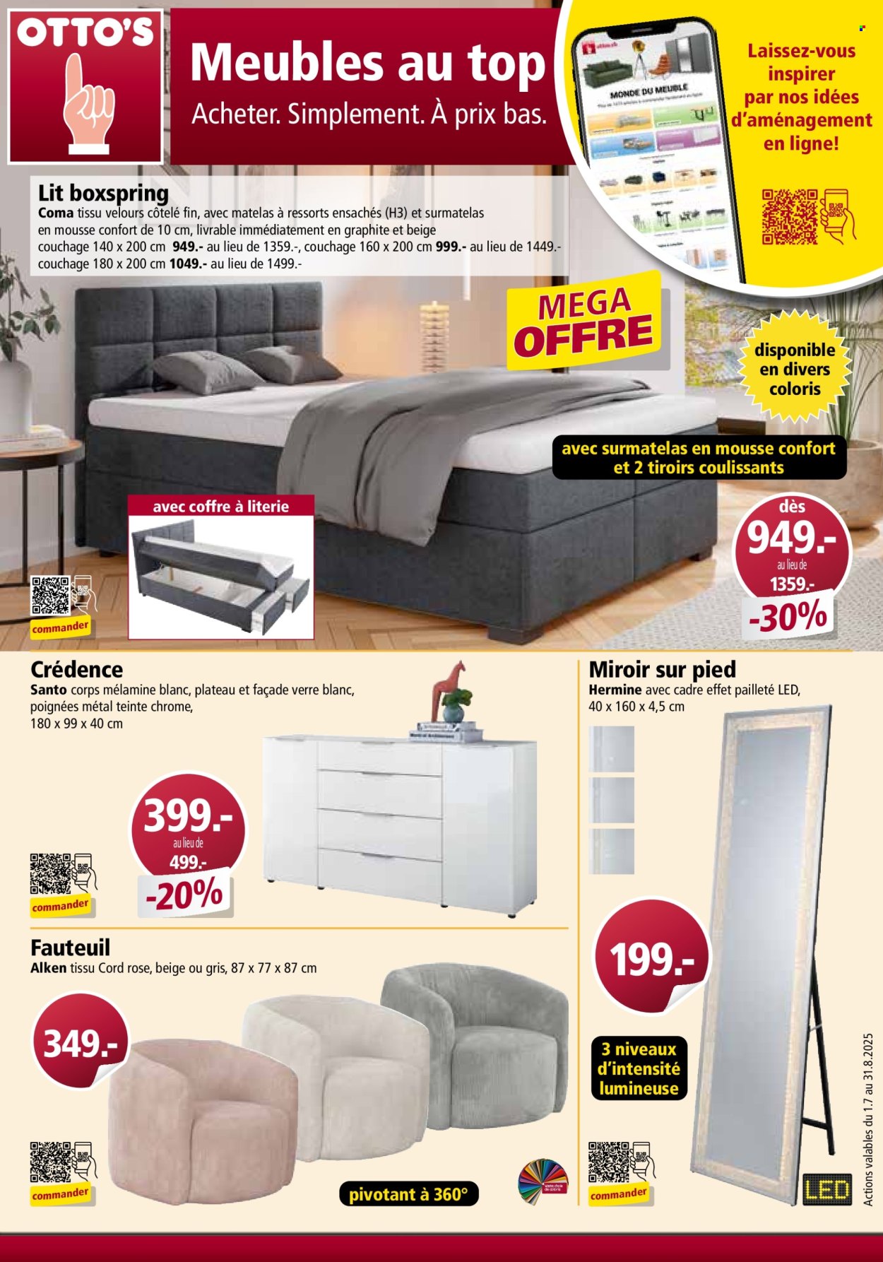 Volantino Otto's - 1.7.2025 - 31.8.2025. Pagina 1. Pagina 1